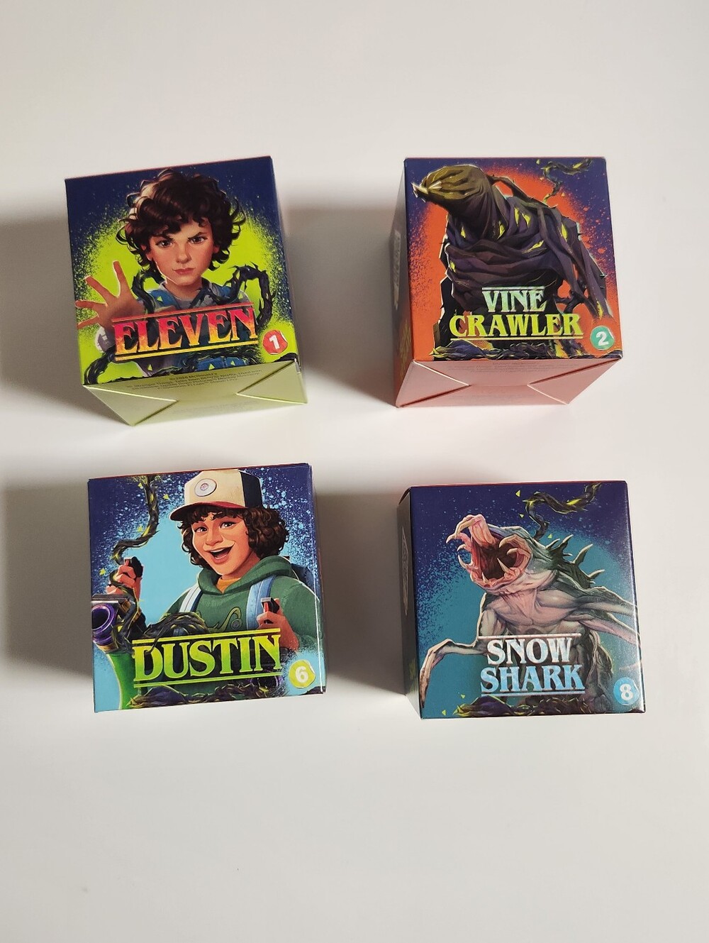 McDonalds Stranger Things Happy Meal Toy Eleven Vine Crawler Dustin Snow Shark